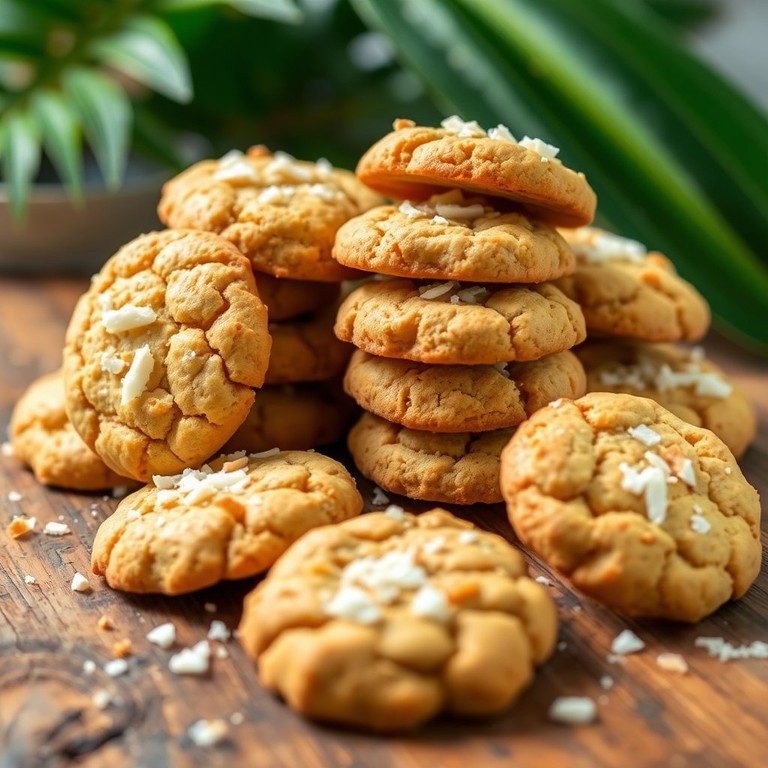 Biscoitos de Fécula de Mandioca com Coco