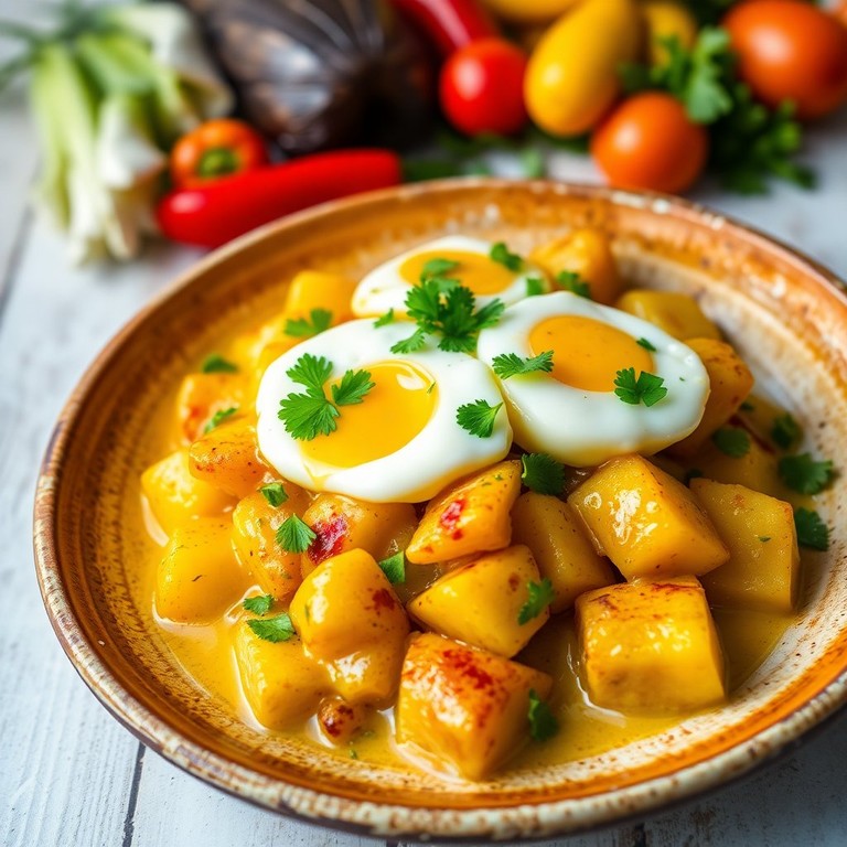 Cuscuz Nordestino com Ovos e Batata