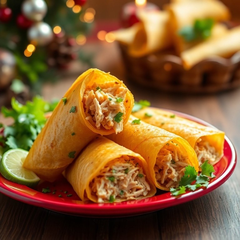 Carimanolas Navideñas de Pollo