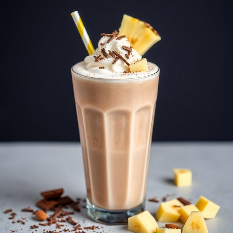 Smoothie Tropical Banane-Ananas Chocolaté