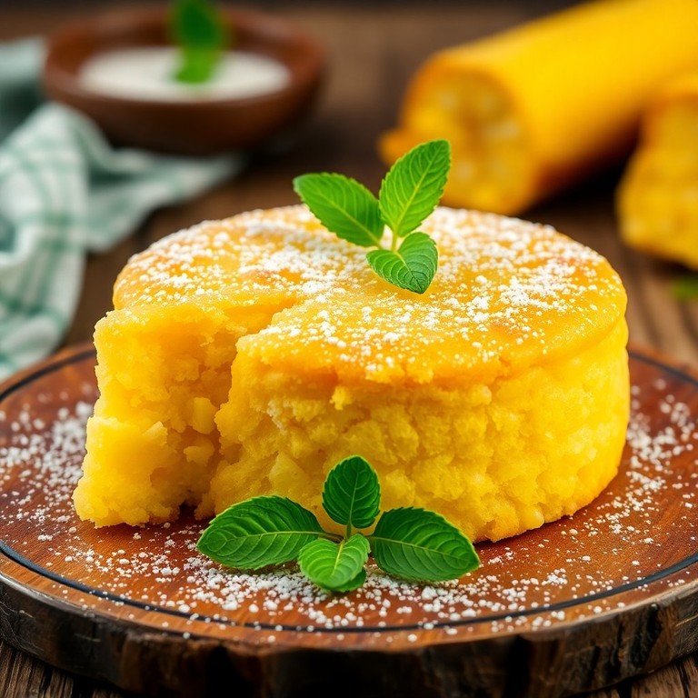 Bolo de Milho Cremoso com Leite Fresco