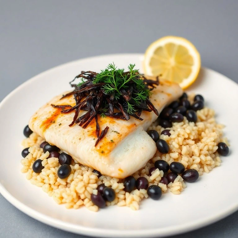 Tilapia aux Algues et Fenouil Rôti à la Sauce Soja