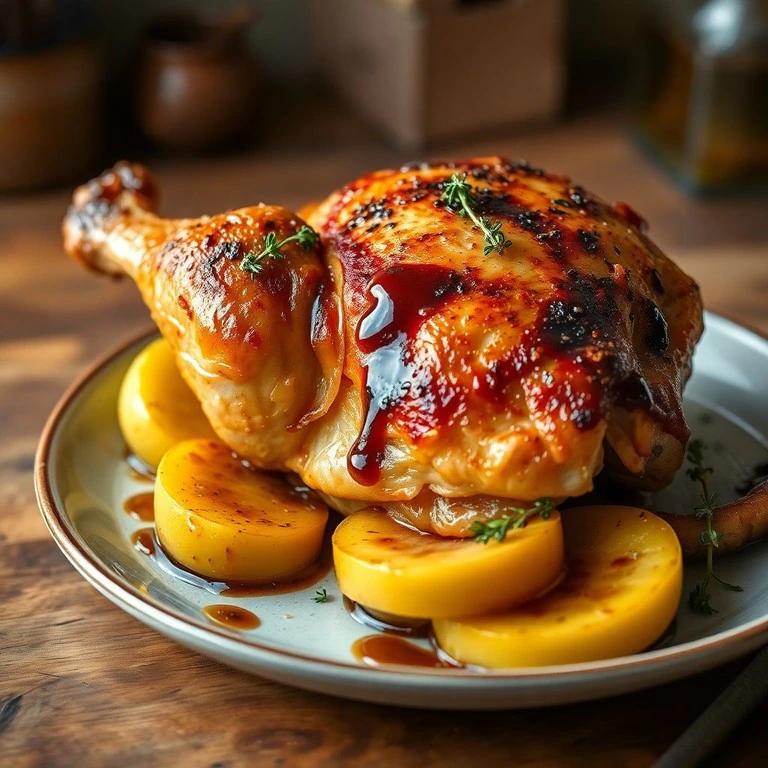 Poulet Rôti au Céleri-Rave et Sauce Soja