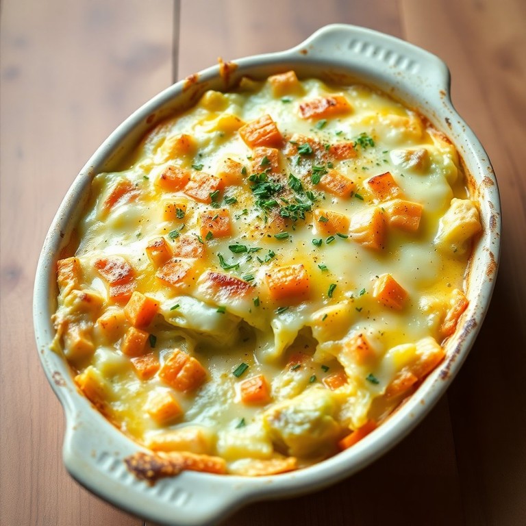 Gratin de Poireaux et Choux Chinois Crémeux