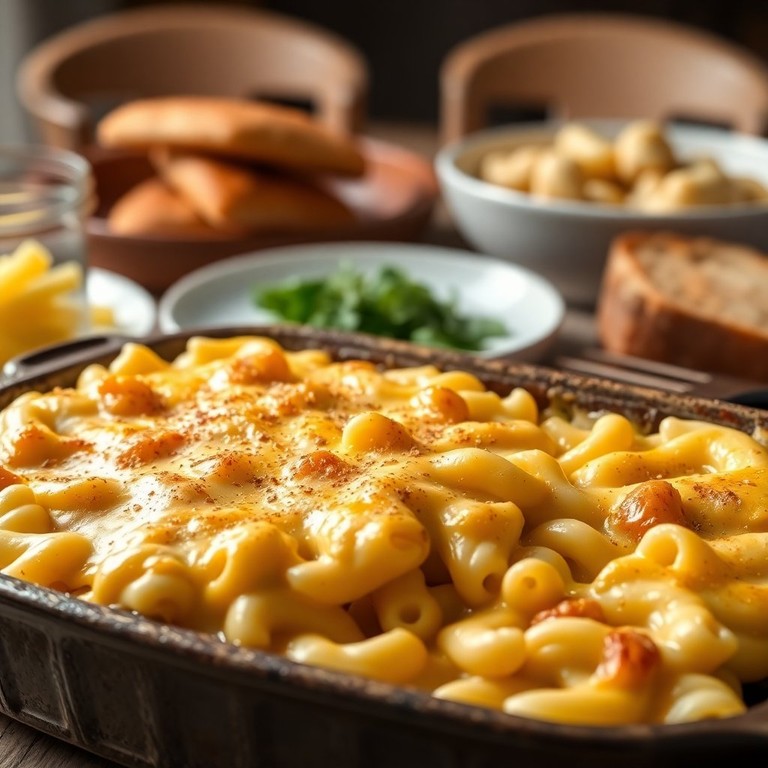 Gratin de Macaronis Crémeux aux Œufs et au Lait