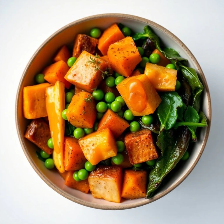 Bowl de Légumes Rôtis au Thym et Sauce Soja