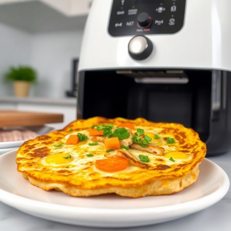 Tortilla Española de Cebolla y Zanahoria en Air Fryer