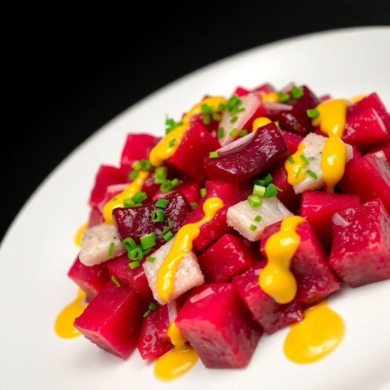 Tartare de Hareng aux Betteraves en Lamelles