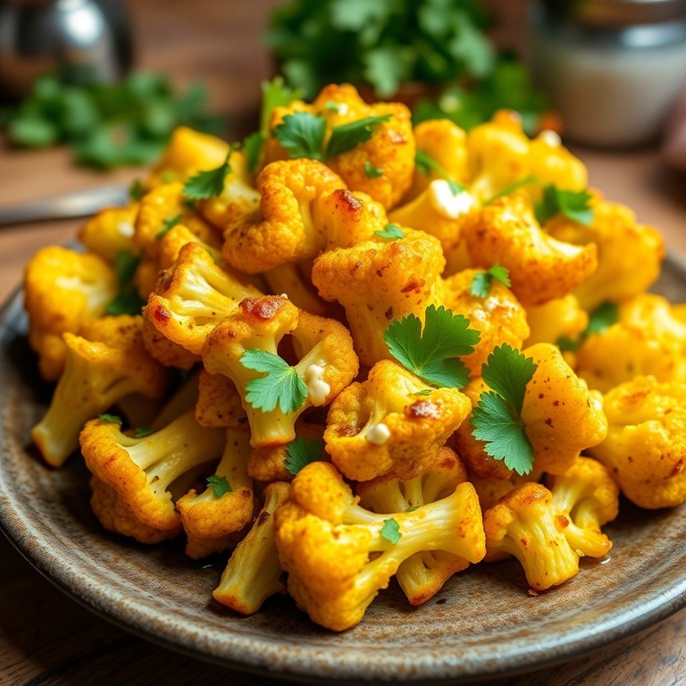 Chou-fleur Rôti au Curry et au Yaourt
