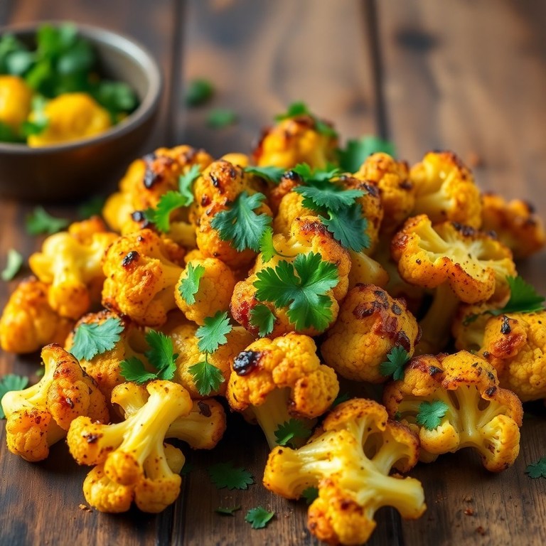 Chou-fleur rôti aux épices indiennes