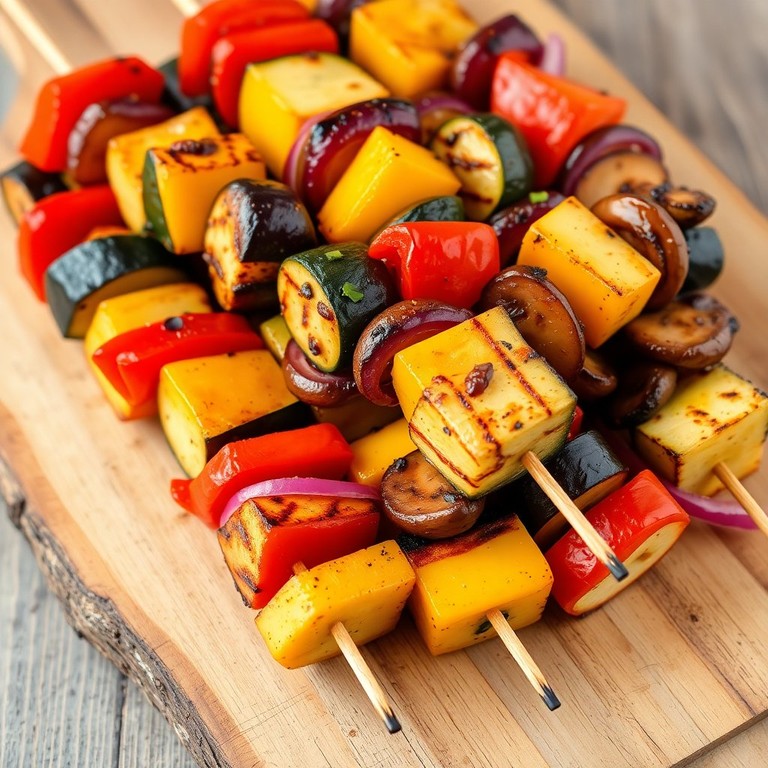 Éclat de Couleurs : Brochettes Végétales
