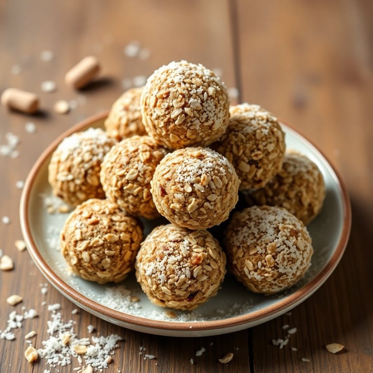 Trufas Energéticas de Coco e Aveia