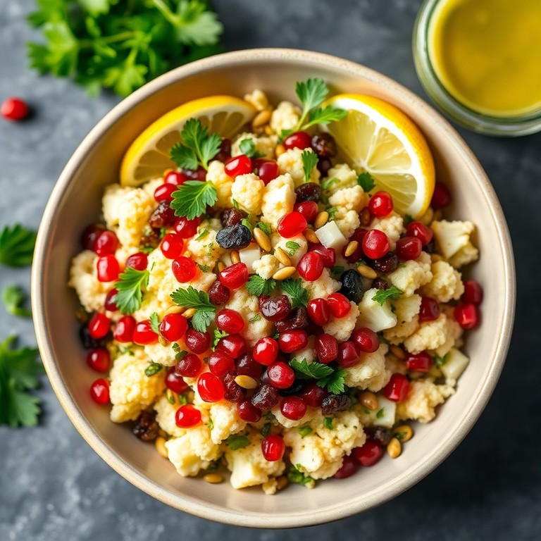 Taboulé Énergétique de Chou-Fleur et Grenades