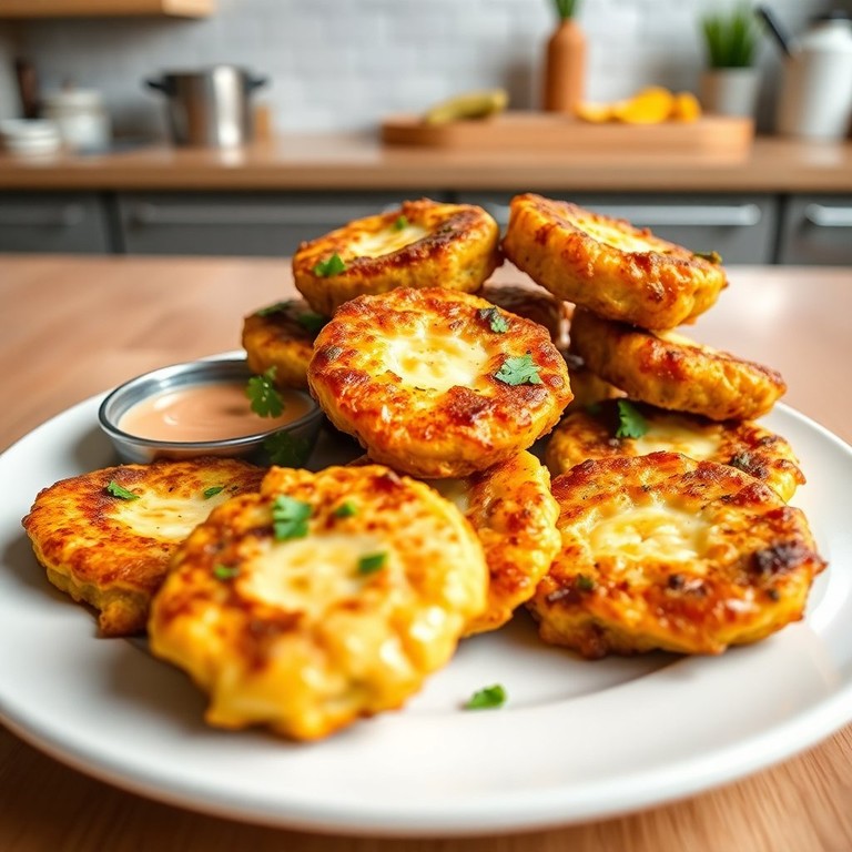 Tortitas de Plátano y Queso en Air Fryer