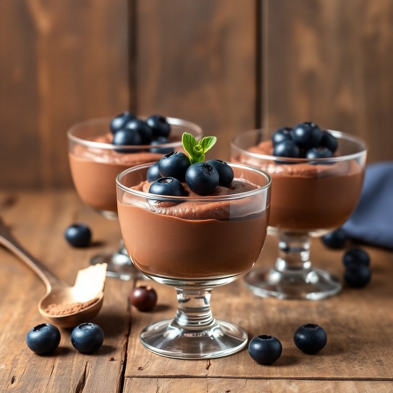Chocolate Peanut Butter Cottage Cheese Mousse