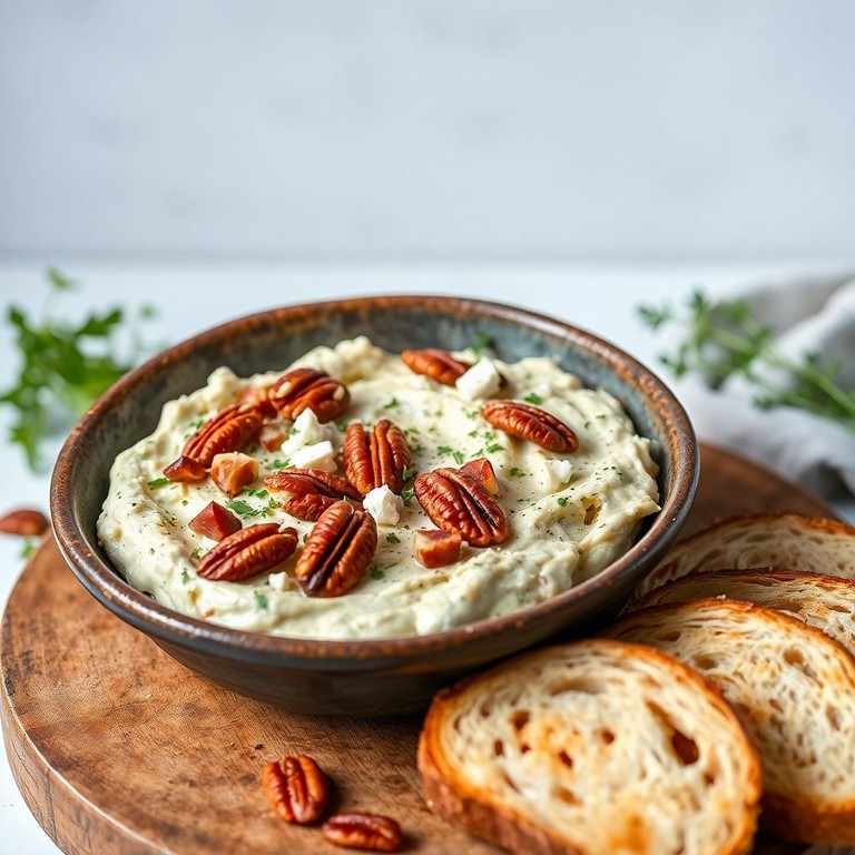 Rillettes d'Artichaut, Fêta et Noix de Pécan Croquantes
