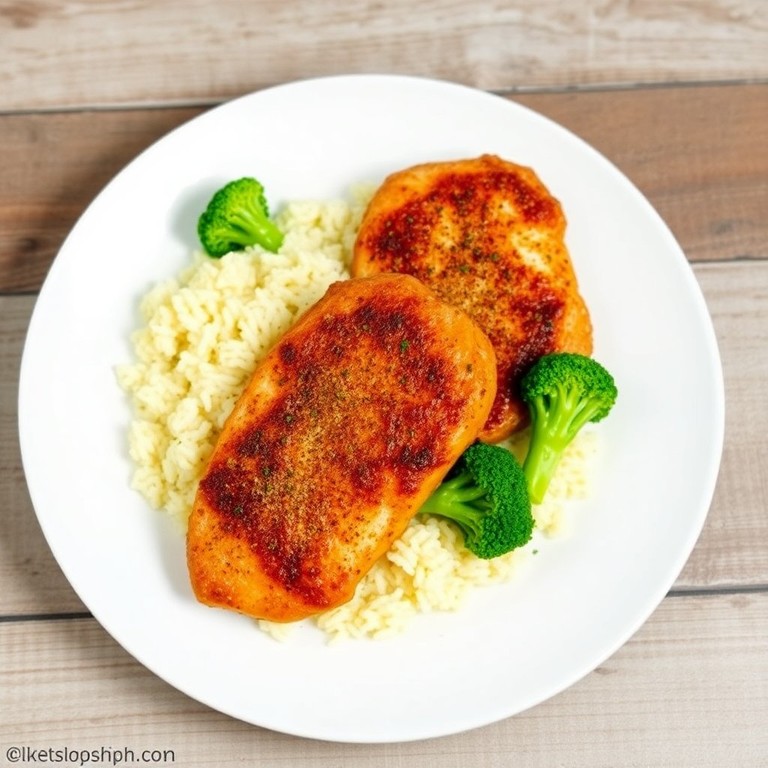Escalopes de Poulet au Paprika et Cumin avec Riz et Brocolis