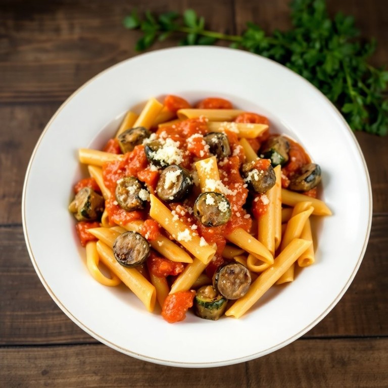 Penne met Groenten en Rundergehakt