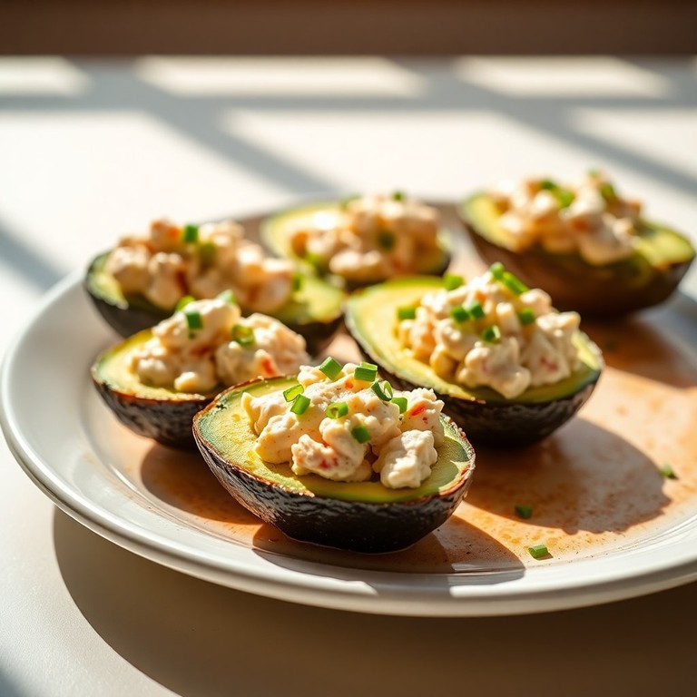 Avocat Farci au Thon et Fromage Frais