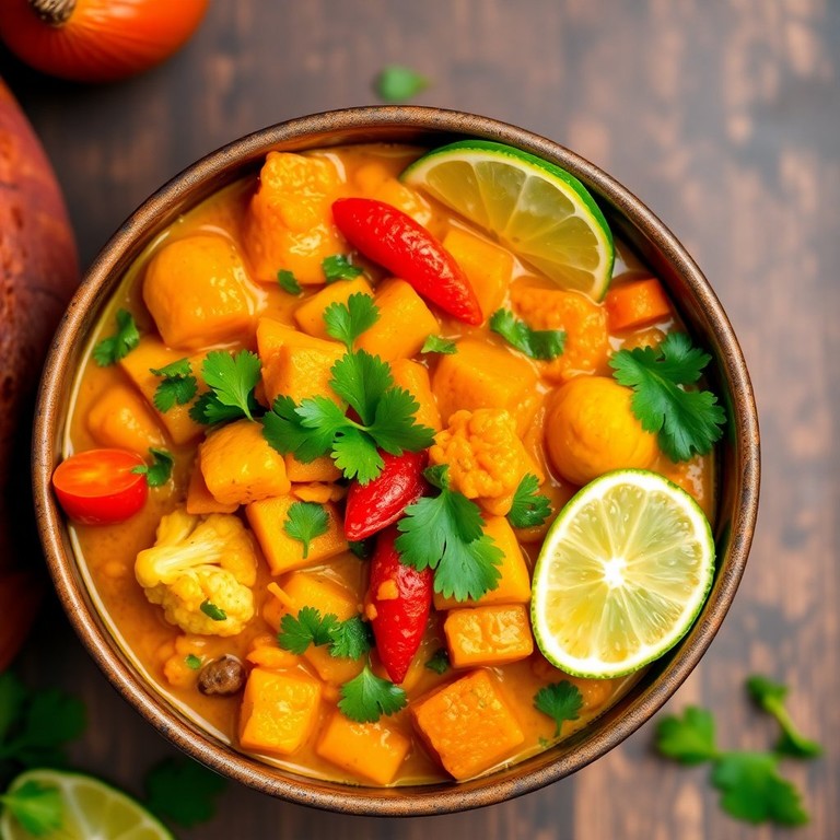 Kleurige Kitchari met Zoete Aardappel