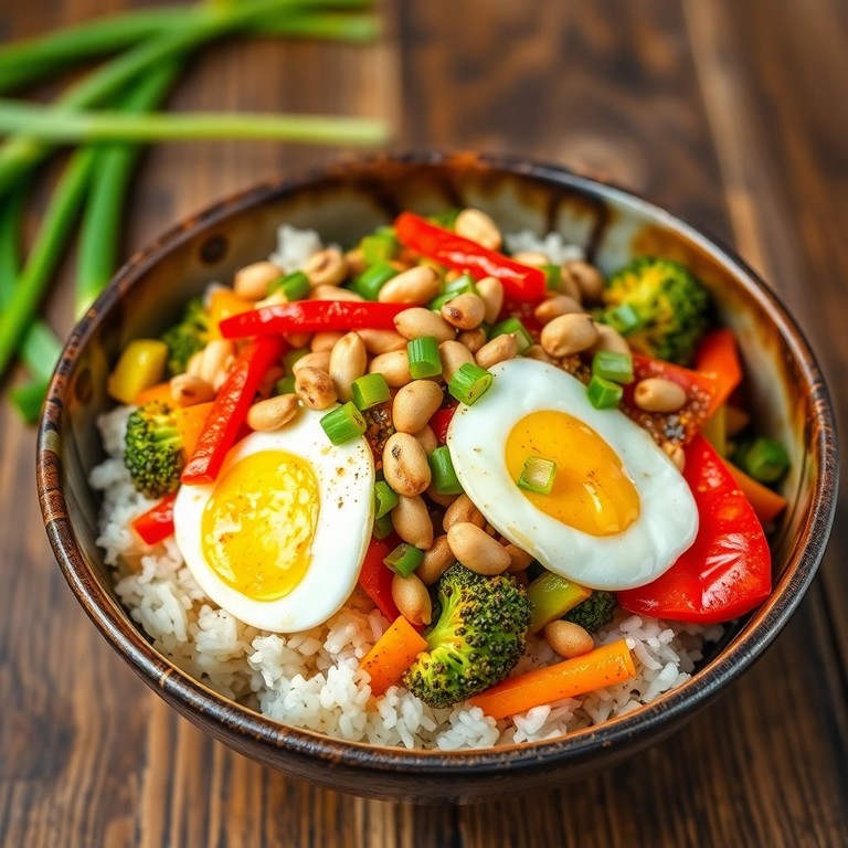 Egg and Peanut Stir-Fry Delight