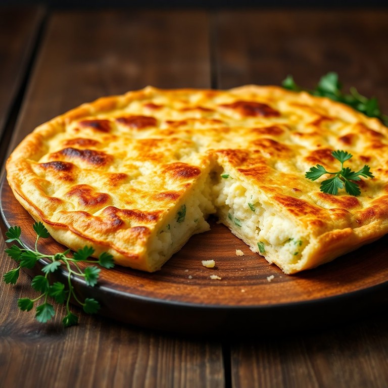 Tortilla de Coliflor y Queso