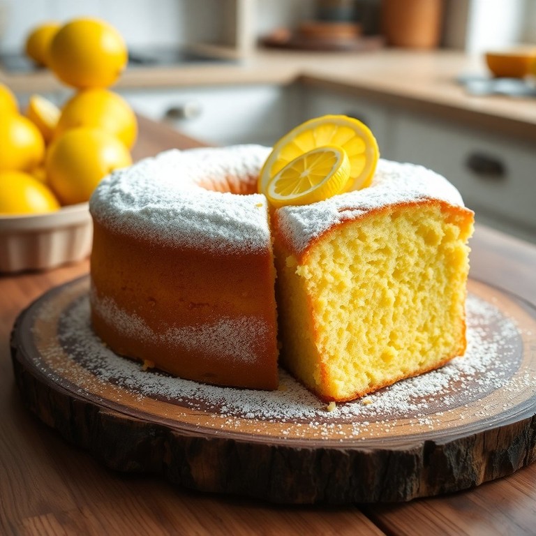 Bolo de Açúcar Cristal com Limão