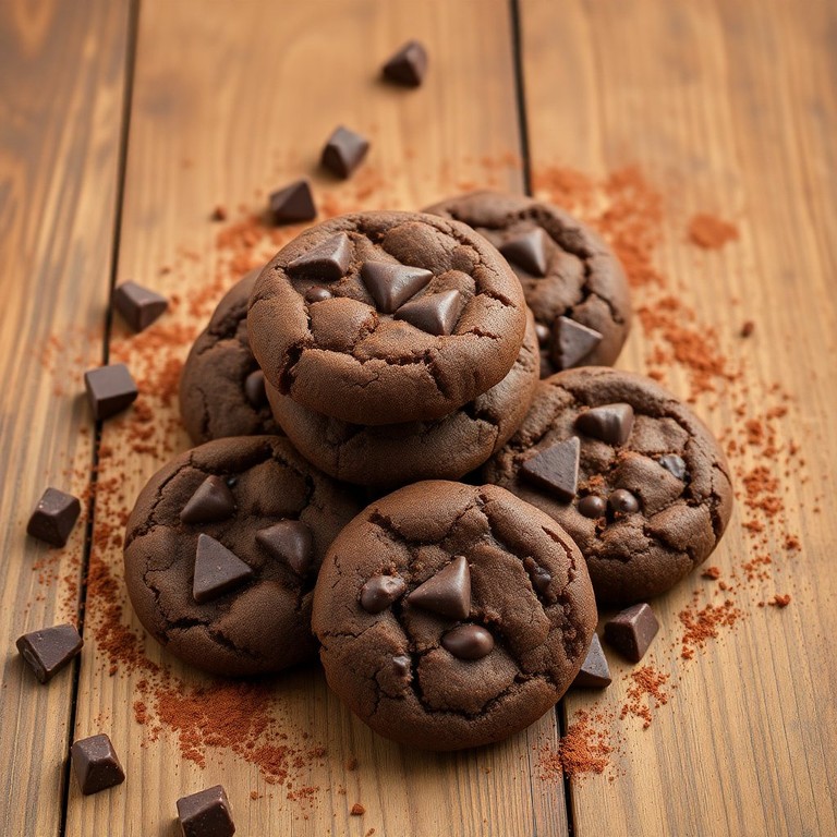 Biscoitos de Chocolate Crocantes com Sabor Intenso