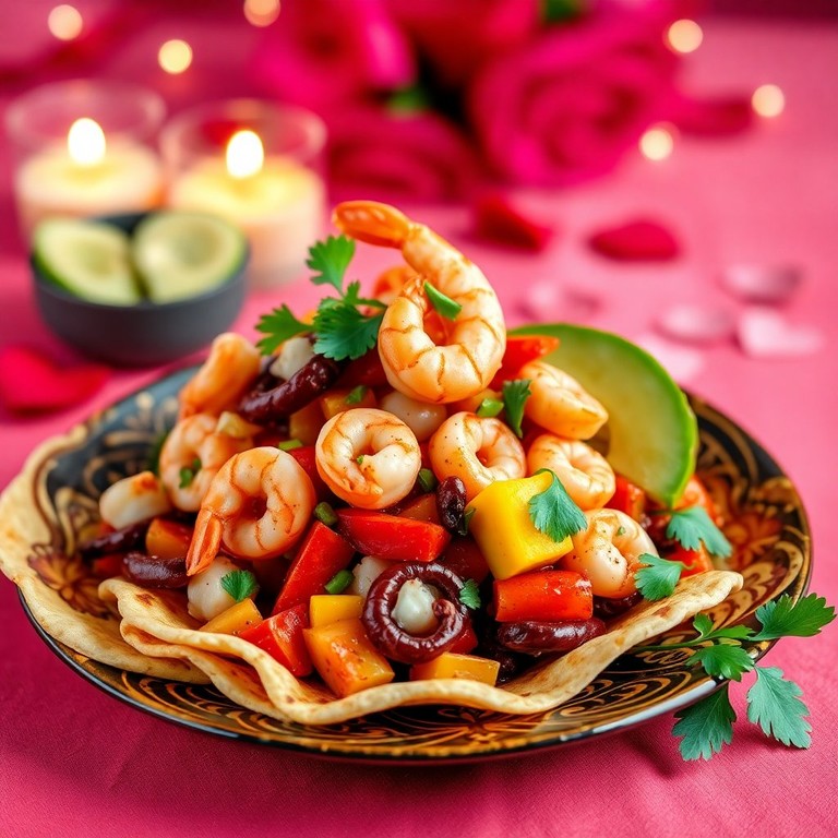 Salpicón de Mariscos Rosa con Toque de Limón