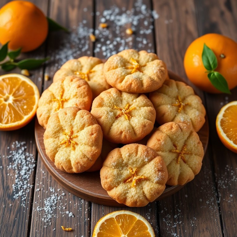 Galletas Crujientes con Cáscara de Mandarina