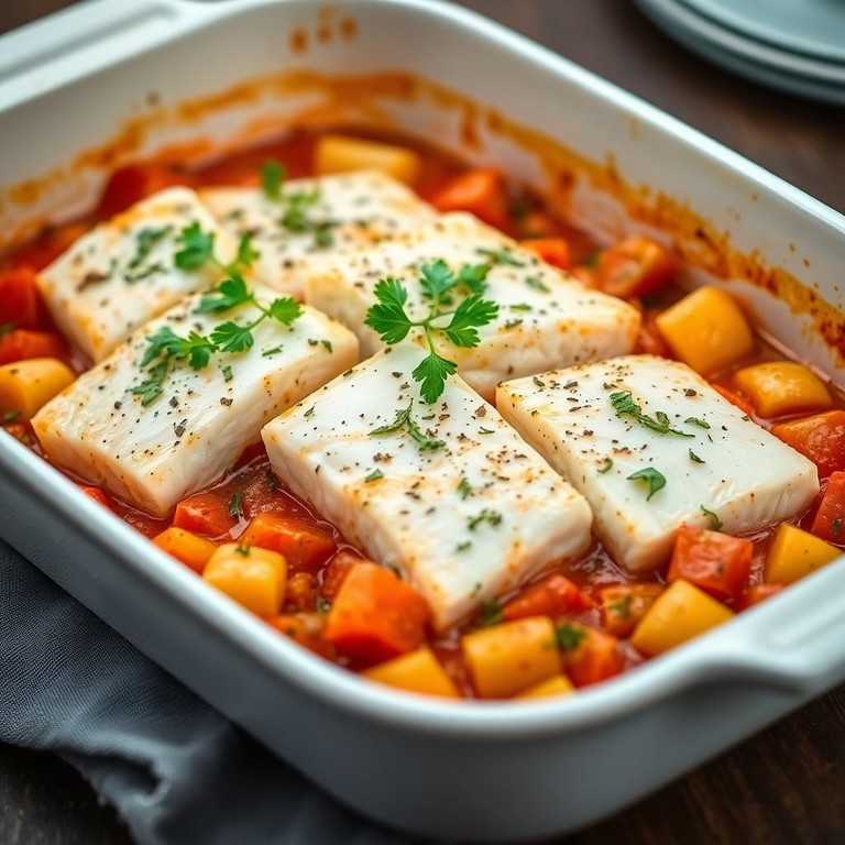 Mediterraner Kabeljau mit Fenchel-Tomaten-Sauce