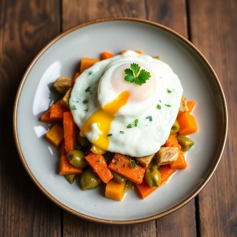 Semoule de Carottes et Artichauts au Jaune d'Œuf Crémeux