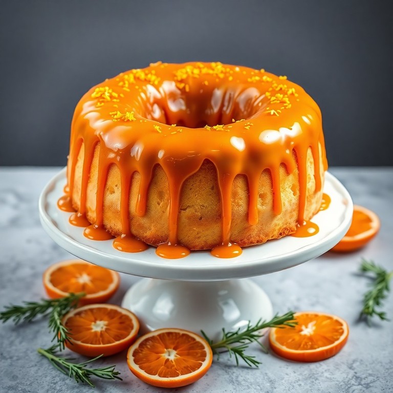 Citrus Almond Christmas Gateau