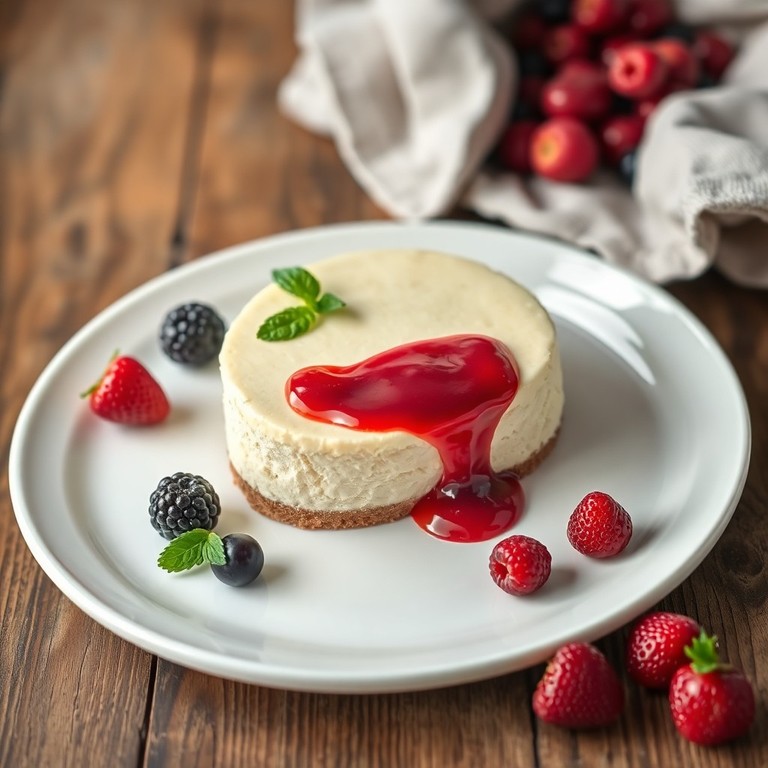 Cheesecake de Chocolate Branco com Frutas Vermelhas