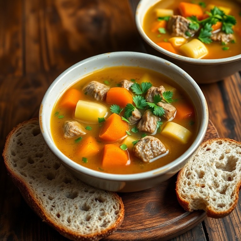 Sopa de Hueso Humano con Vegetales