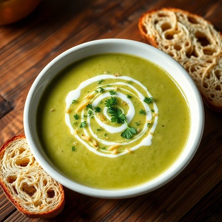 Soupe Crémeuse de Chou et Oignons au Lait