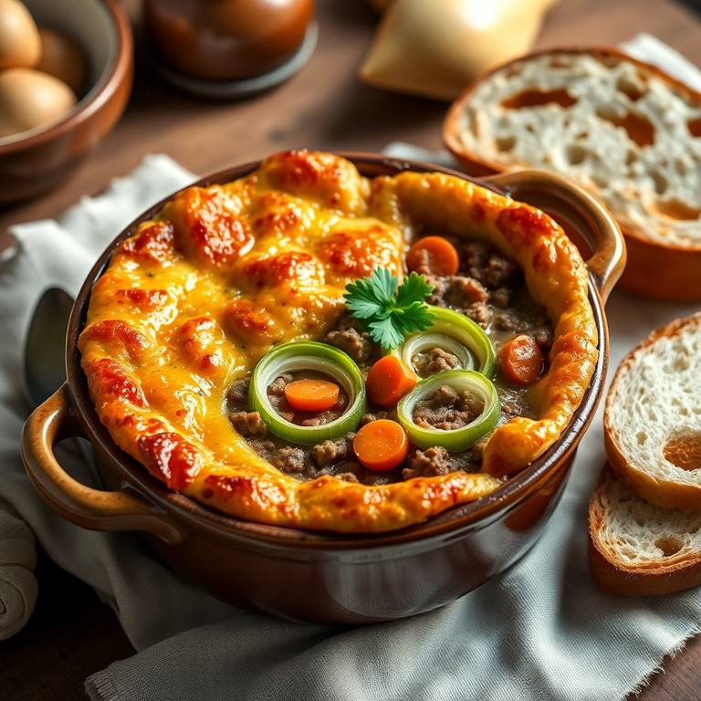 Hackfleisch-Porree-Auflauf mit Käsekruste - Mr. Cook
