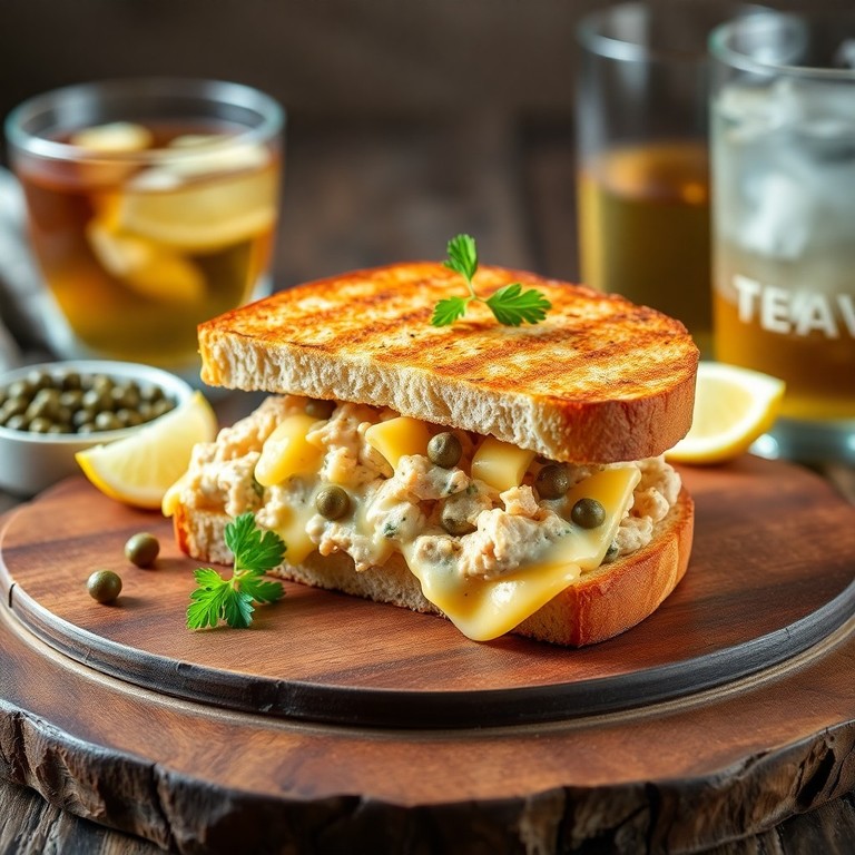 Gegrillte Thunfisch-Kapern-Sandwiches (450 kcal)