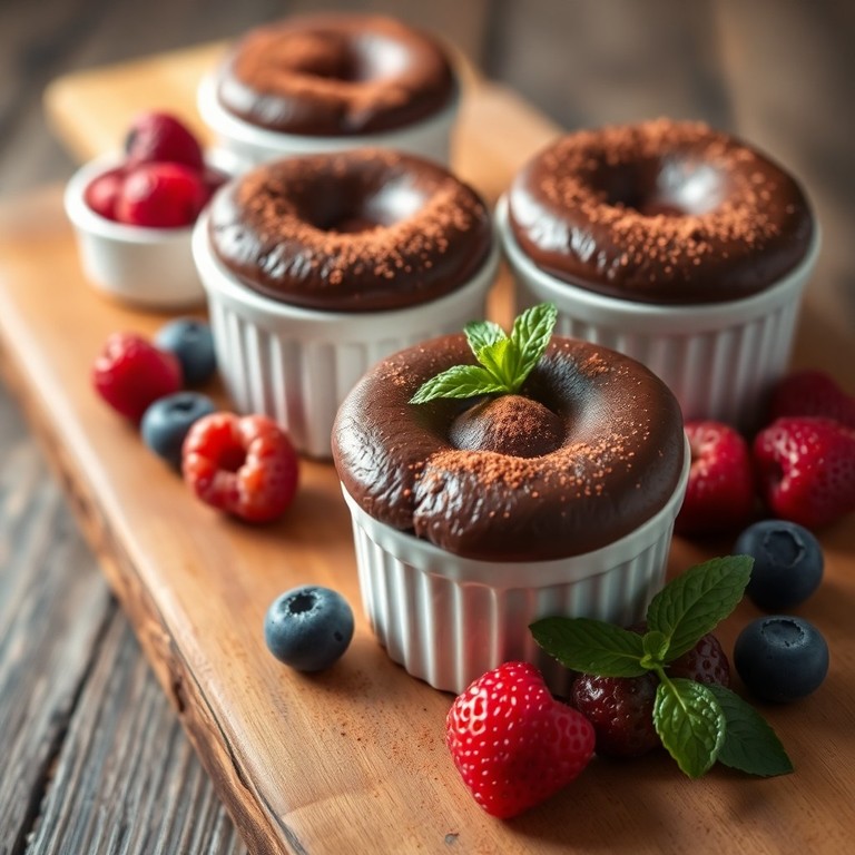 Soufflé de Chocolate Sin Azúcar