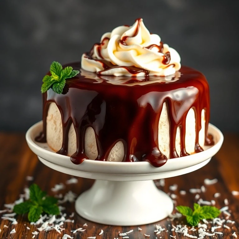 Glaseado de Chocolate con Crema de Coco