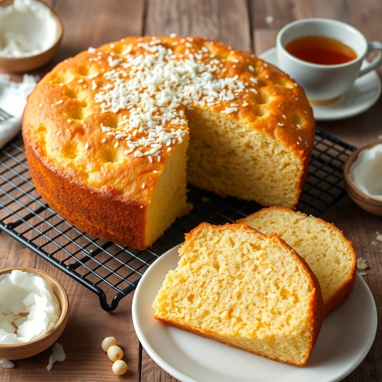 Pastel de Maíz y Coco Sin Azúcar