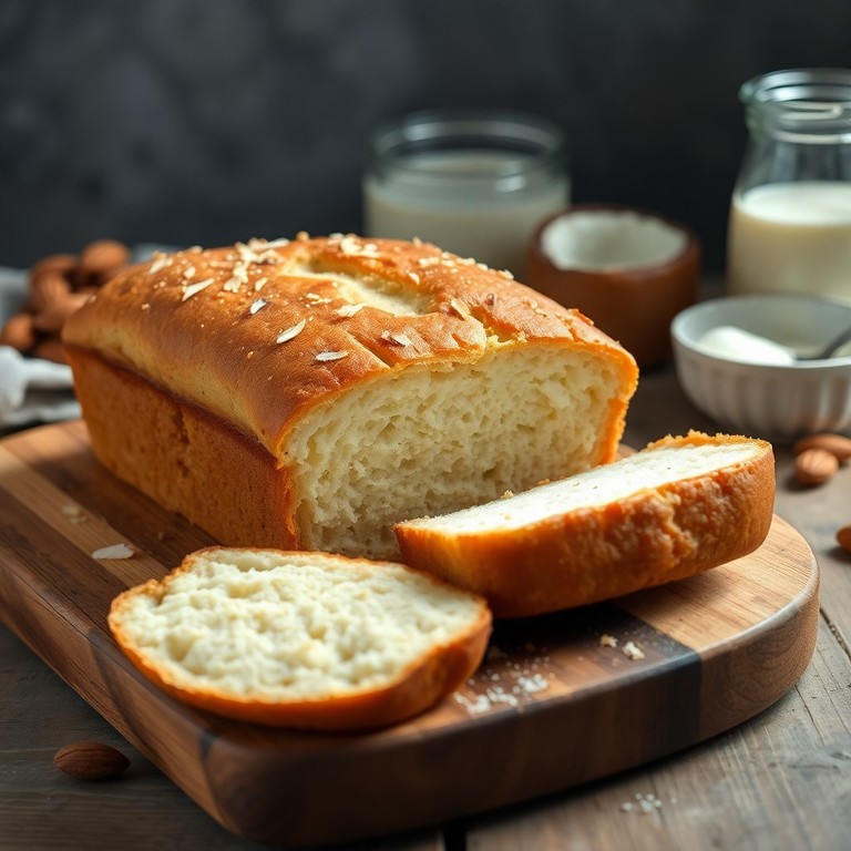 Pan de Leche de Coco Sin Azúcar