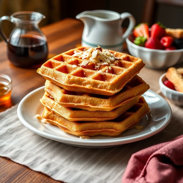 Waffles de Almendra y Coco