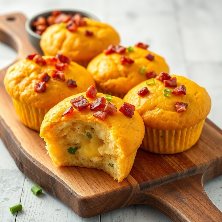 Muffins de Queso y Bacon Sin Gluten
