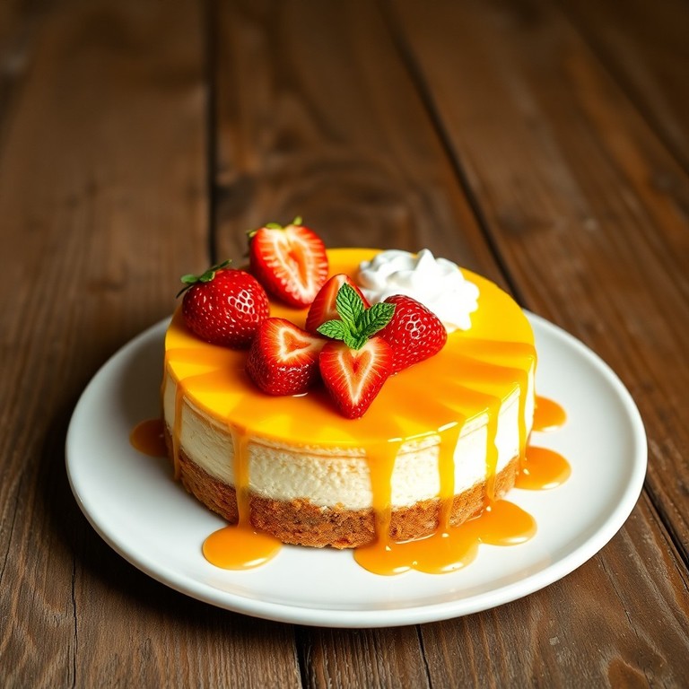 Cheesecake Frío de Mango y Maracuyá