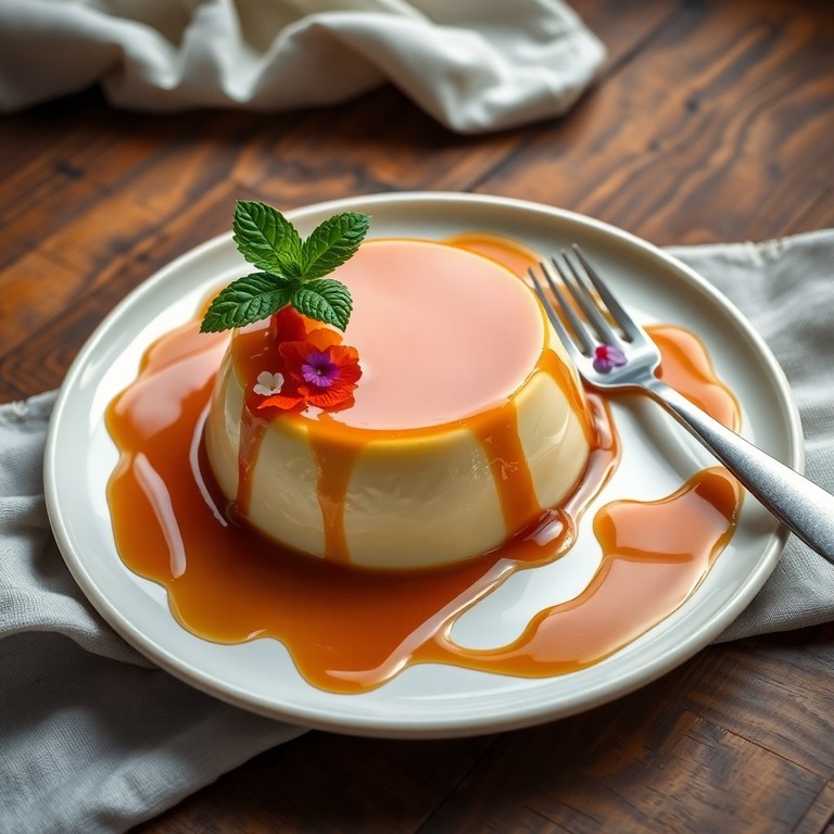 Flan de Queso Crema y Azúcar