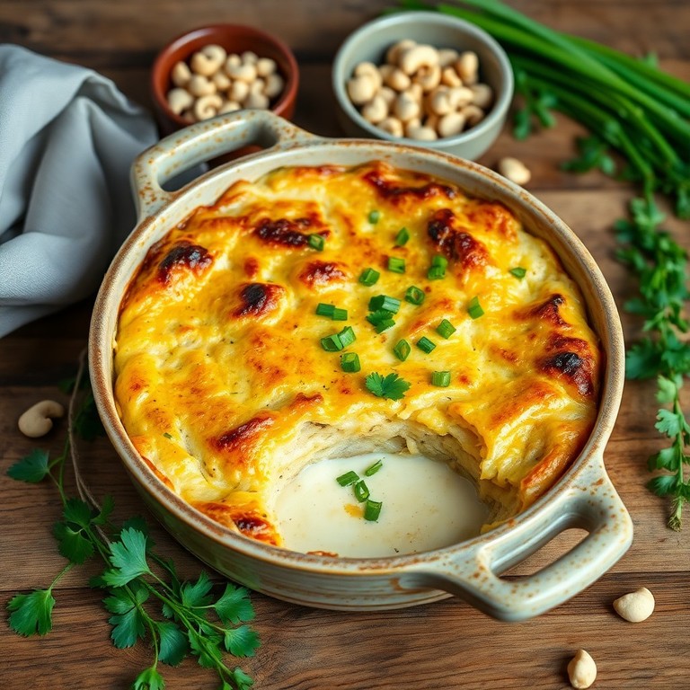 Gratinado de Chayote y Queso Vegano