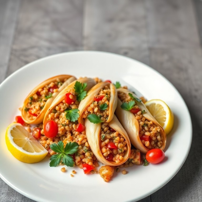 Calamares Rellenos con Tomate y Quinoa