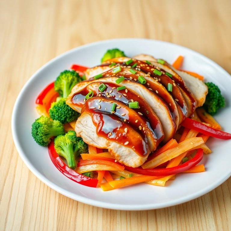Pollo Oriental con Salsa de Sésamo