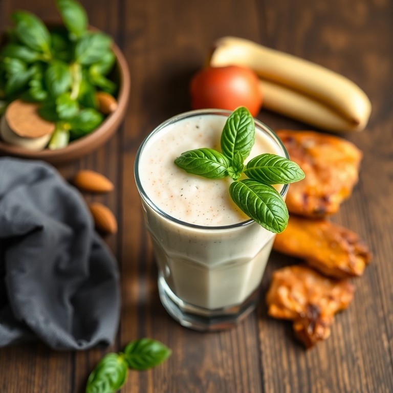 Proteinreicher Keto-Smoothie mit Eiweißpulver